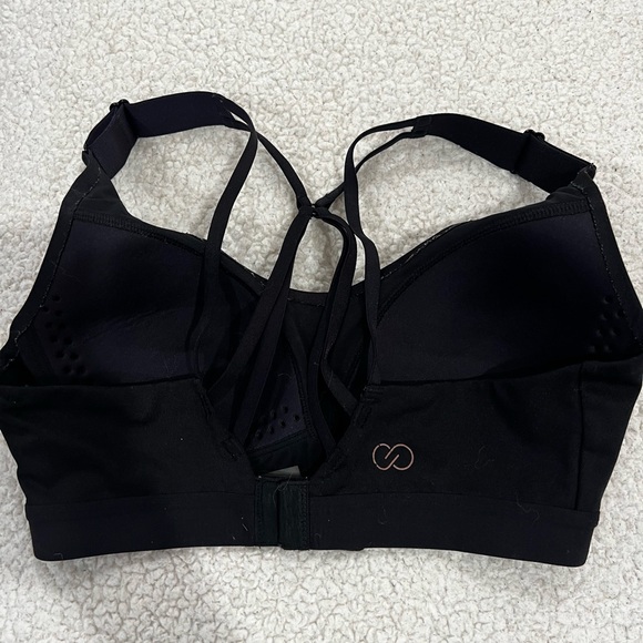 Calia black sports bra, size SM, back closure and adjustable straps. - Picture 2 of 2